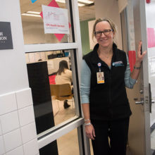 Jordan Hampton, MSEd, runs the Student Health Center at Chelsea High School.