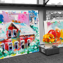 Amanda Baudanza and Jonathan Zuker make art to brighten the lives of Mass General patients and honor their loved ones who have passed.