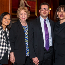 Pictured at Psychiatry Visiting Day, from left: Nhi-Ha T. Trinh, MD, MPH, Anne D. Emmerich, MD, Alex S. Keuroghlian, MD, MPH, and Aude Henin, PhD.