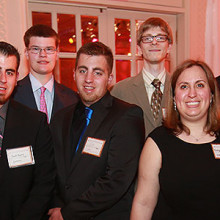 Aspire staff and interns at the organization's 2016 gala (see full photo description below)