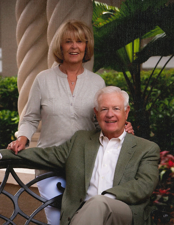 Hugh and Elaine Barry, inspired by the care Mass General provided to Hugh, support the hospital as perennial members of the 1811 Society as well as the Phillips Society.