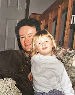 Elana Sargent as a little girl, with her father, Jack.