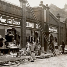 The devastating fire at the Cocoanut Grove nightclub in Boston led to advances in burn care. (Photo courtesy of the Trustees of the Boston Public Library)