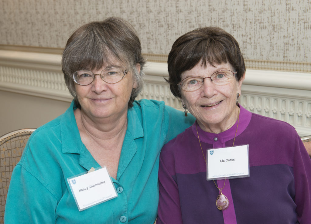 Phillips Society member Liz Morrill Cross, right, attended the Society’s 2017 luncheon with a friend.