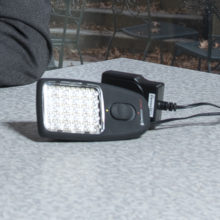 A portable infrared light device delivers light wavelengths that are slightly longer than those on the visible light spectrum.