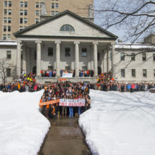 On March 14, 2018, Mass General staffers joined healthcare workers and students nationwide in calling attention to gun violence as a major medical and public health issue.