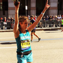 Erin McGuirk honors her family's legacy of giving by running for Mass General in the Boston Marathon.