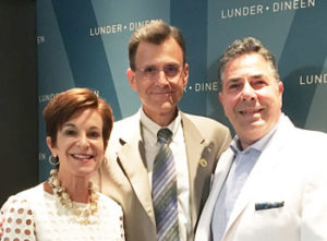 From left, Lunder-Dineen co-chairs Jeannette Ives Erickson, RN, DNP, and Robert Birnbaum, MD, PhD,, and Gino Chisari, RN, DNP, chief learning officer and director of Mass General's Norman Knight Nursing Center for Clinical and Professional Development.