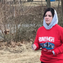 Stephanie Rosa will run the 2019 Boston Marathon® in gratitude for the care Mass General has provided for her daughter, Olivia Silva.