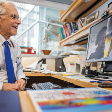 Howard Weinstein, MD, and other pediatric cancer experts at Mass General, are regularly in touch with colleagues at the Mbarara Regional Referral Hospital as part of a partnership designed to bolster pediatric cancer care in southwestern Uganda.