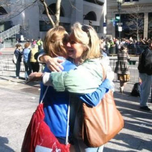 Erin McGuirk's memories of her mother, Eileen McGuirk (at right) inspire her training for this year's Boston Marathon.