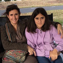Lucia Isabel Navarro De Lara and Paloma, her daughter, in 2017.
