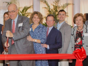 From left, Arthur Epstein, Lauren Rubin, Mark Rubin, J.B. Nadal and Bryna Litchman at the Sept. 10 dedication ceremony.