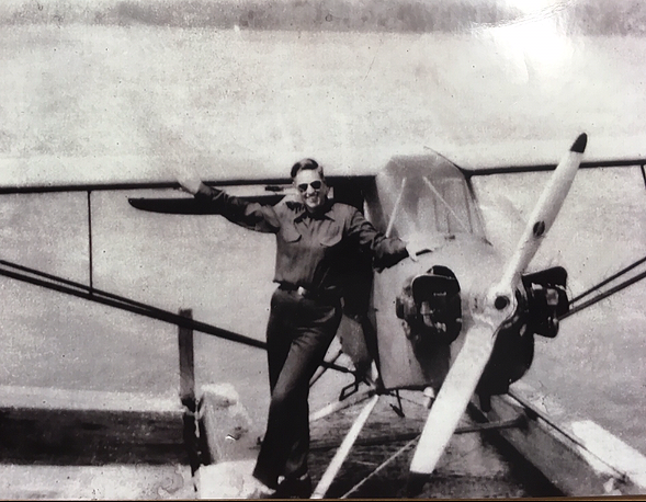 As a young employee of his family’s mill and woodworking business, Henry Saunders flew an amphibian airplane over vast acres of sustainable northern New England forestland. 