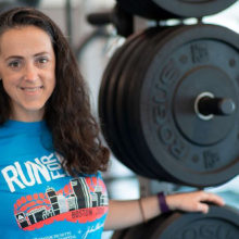 Army Major Vanessa Stolzoff has stepped up her training to prepare for the 2019 Boston Marathon®, which will be her first full marathon.
