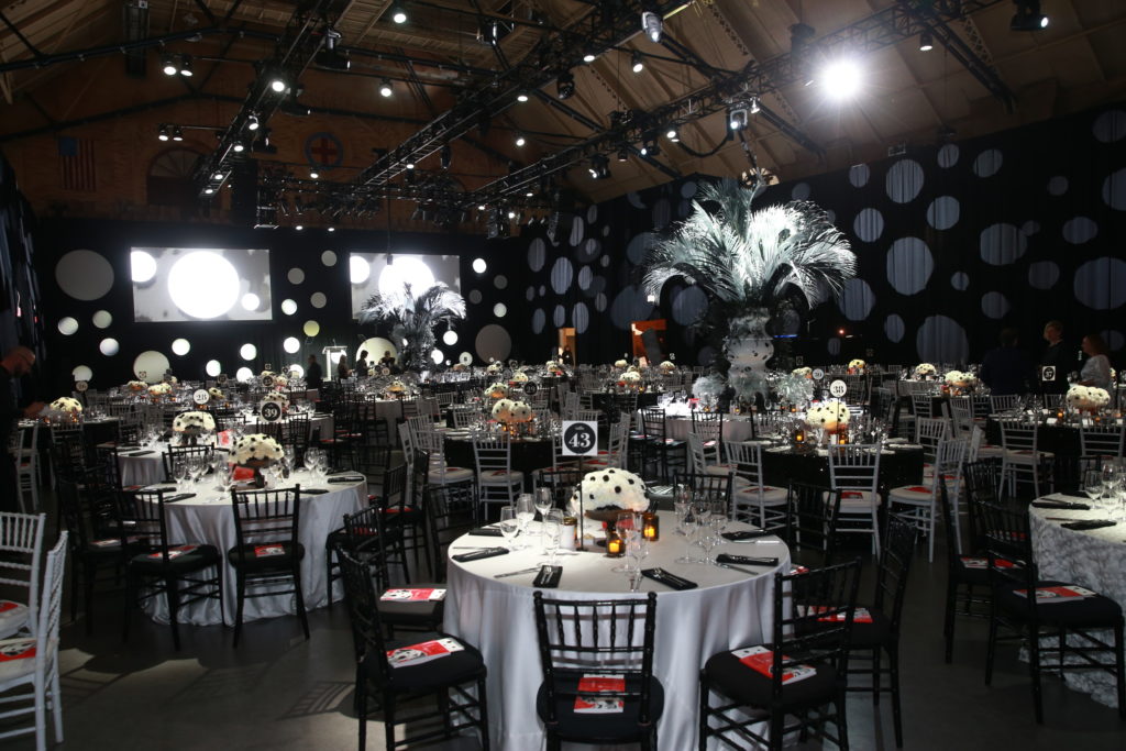 The 2018 Storybook Ball décor transported guests to London, the setting of this year’s featured tale, “101 Dalmatians.”