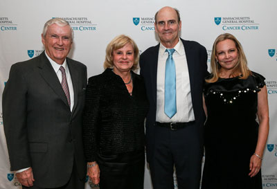From left, Jack Connors, Eileen Connors, James Taylor and Kim Taylor at the A Decade of Discovery gala benefiting the Mass General Cancer Center