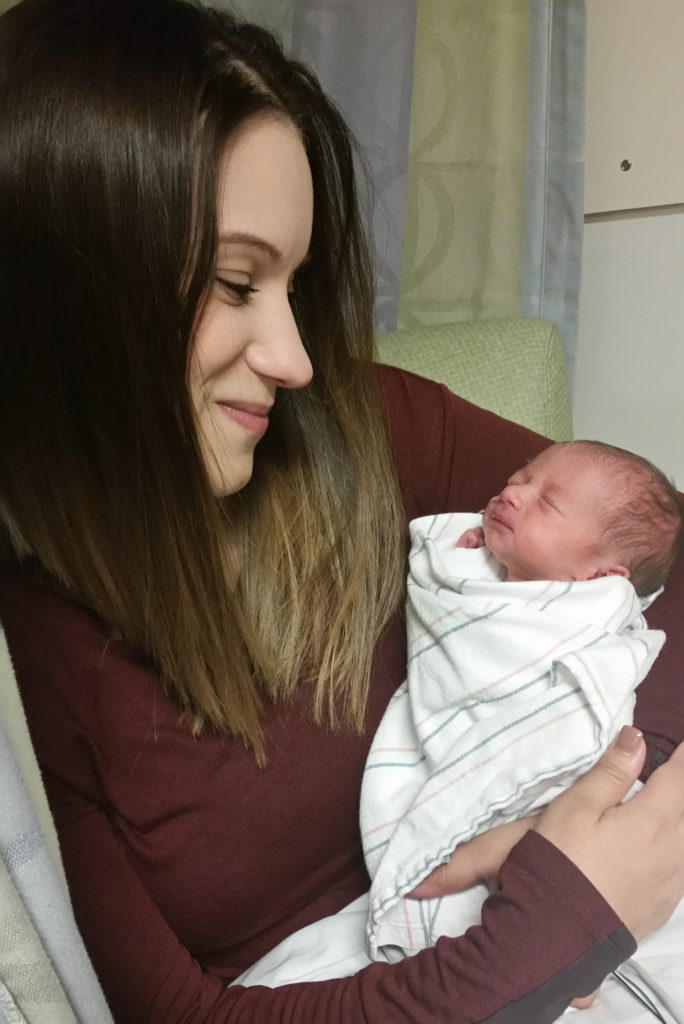 A team assembled by the Corrigan Women’s Heart Health Program guided Tanisha Torres (pictured with daughter Layla) through her pregnancy in 2016.