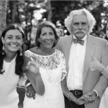 Caroline, Margot, Thomas and Kirsten Vaughan together last summer. ALs research