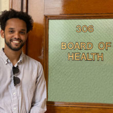 Ahmed Elnaiem, MD, developed ways to improve COVID-19 tracking to help communities in Holyoke.