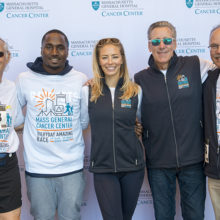 Dr. Howard Weinstein, Dion Lewis, Jenny Johnson, Billy Costa and Dr. Daniel Haber after the Everyday Amazing Race.