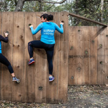 Just two of the more than 1,000 people who competed in the 2019 Renegade Run that raised $25,000 for the Faustman Lab. Photo: Amanda Kowalski