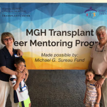 The Sureau family launched and will sustain the MGH Transplant Peer Mentoring Program, in memory of beloved son and brother, Michael.