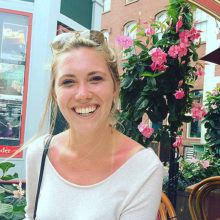 Elizabeth Duquette joined the Mass General Pediatric Cancer Team for the 2017 Boston Marathon. She is running in honor of a patient who passed away earlier this year. (Photo courtesy of Elizabeth Duquette)