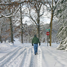 Settling for a brisk, 10-minute walk is OK when time for holiday exercise is tight.