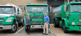 From left, Suzanne Lane Bandanza and her brother, Christopher Lane, from Kirvan-Lane, a local company supporting cancer care and research at Mass General