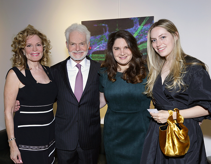 Celebrating the creation of the Lancer Endowed Chair in Dermatology at Mass General are, from left, Dani Lancer, Harold Lancer, MD, Alexis Lancer and Blair Lancer.