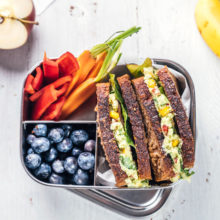 For a school lunch, parents should avoid prepackaged foods that may be easy to pack but are low in fiber and high in added sugars.