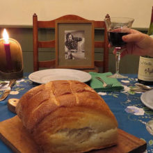 A toast to Tony Davenport, a dear college friend of Gene’s who died of cancer in 2004 (photo courtesy of Gene Beresin).