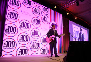 Honoree Charlie Scopoletti closed out the evening with a performance of his song, “Beautiful Day.”