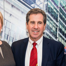 Michele Kessler (left) and Carroll Carpenter, co-chairs of the MGH Leadership Council for Psychiatry, with Jerrold Rosenbaum, MD, psychiatrist-in-chief