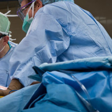 Thoralf M. Sundt, MD, (center) operating with his colleagues