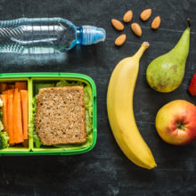 For a school lunch, parents should avoid prepackaged foods that may be easy to pack but are low in fiber and high in added sugars.