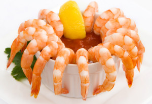 Shrimp is a great source of protein. It is also fairly low in calories.