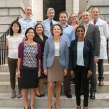 Katrina Armstrong, MD (front row, center), chief of Medicine at Mass General, with scientist-clinicians participating in the Transformative Scholars Program, which she created.