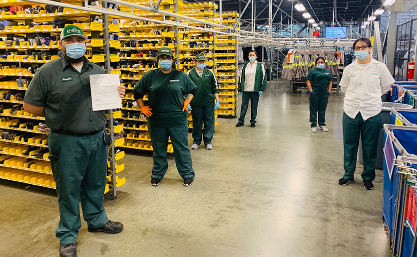 unifirst safety fulfill donation maintain requests helping distance partners safe angeles social while los local team giving corporation mgh banner